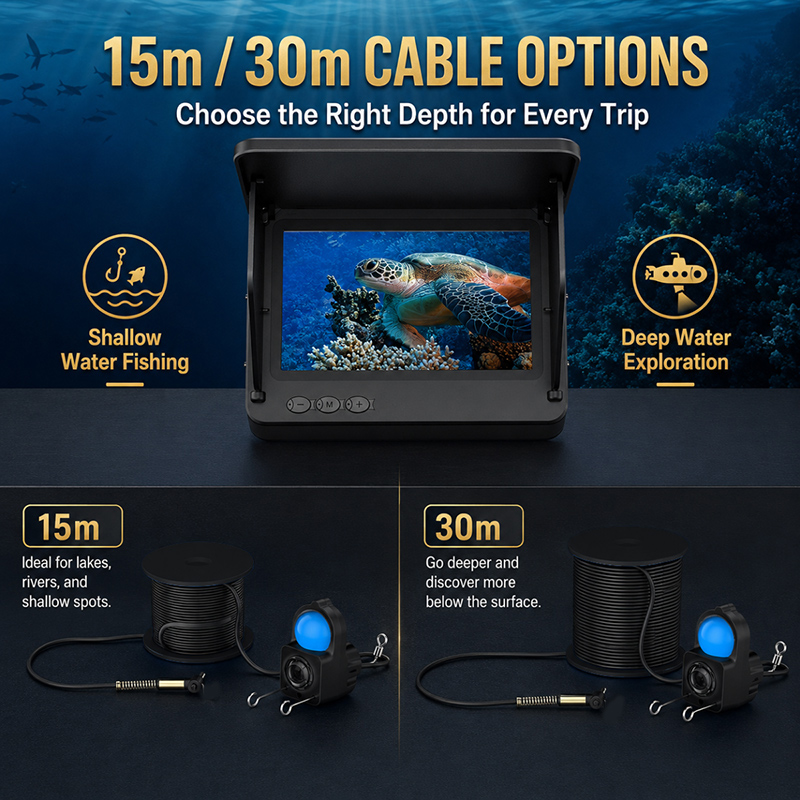 Fish Finder Underwater Camera  - đánh giá và giá Fishing Depth Finder