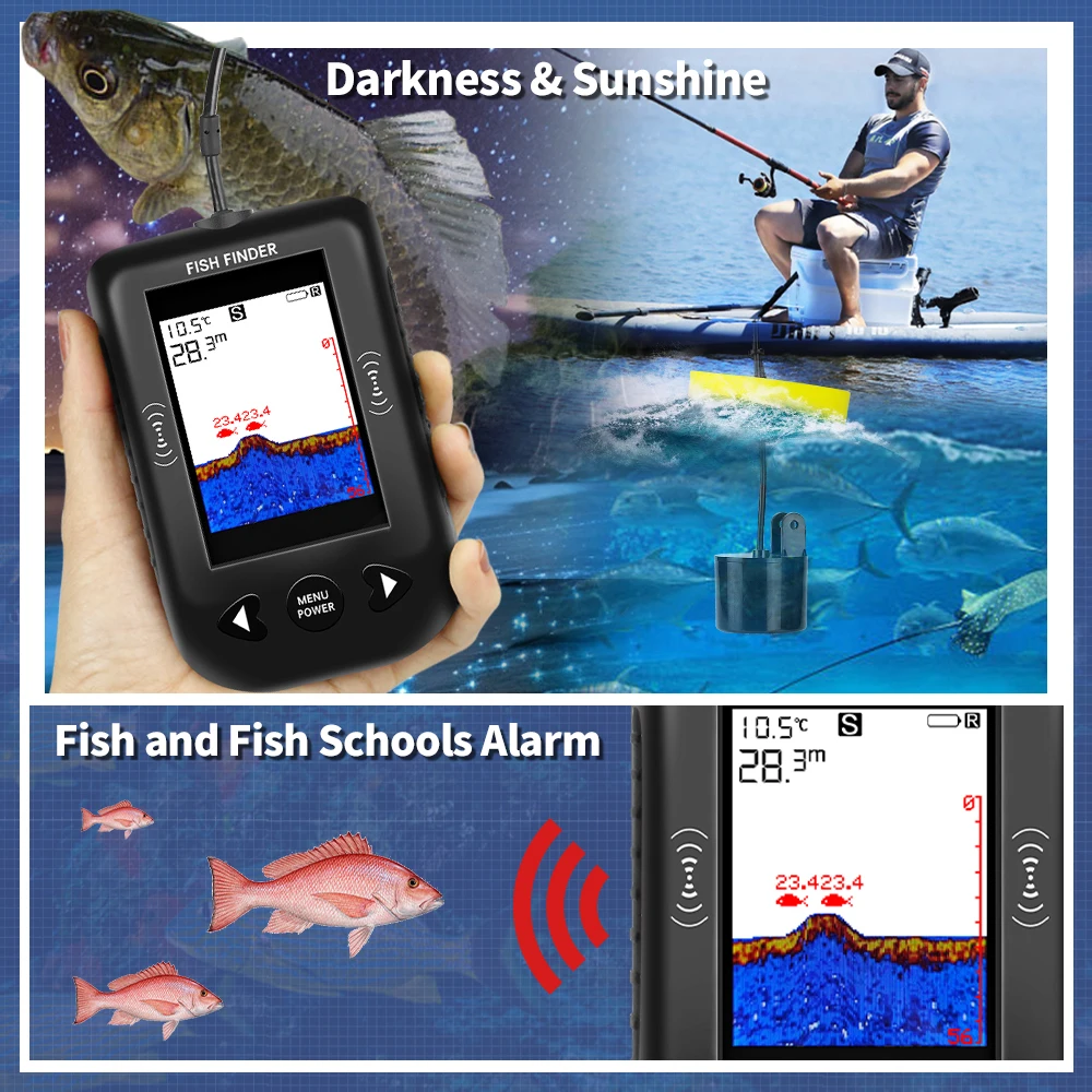 Erchang XF03 Fish Finders 45 D - đánh giá và giá Fishing Depth Finder